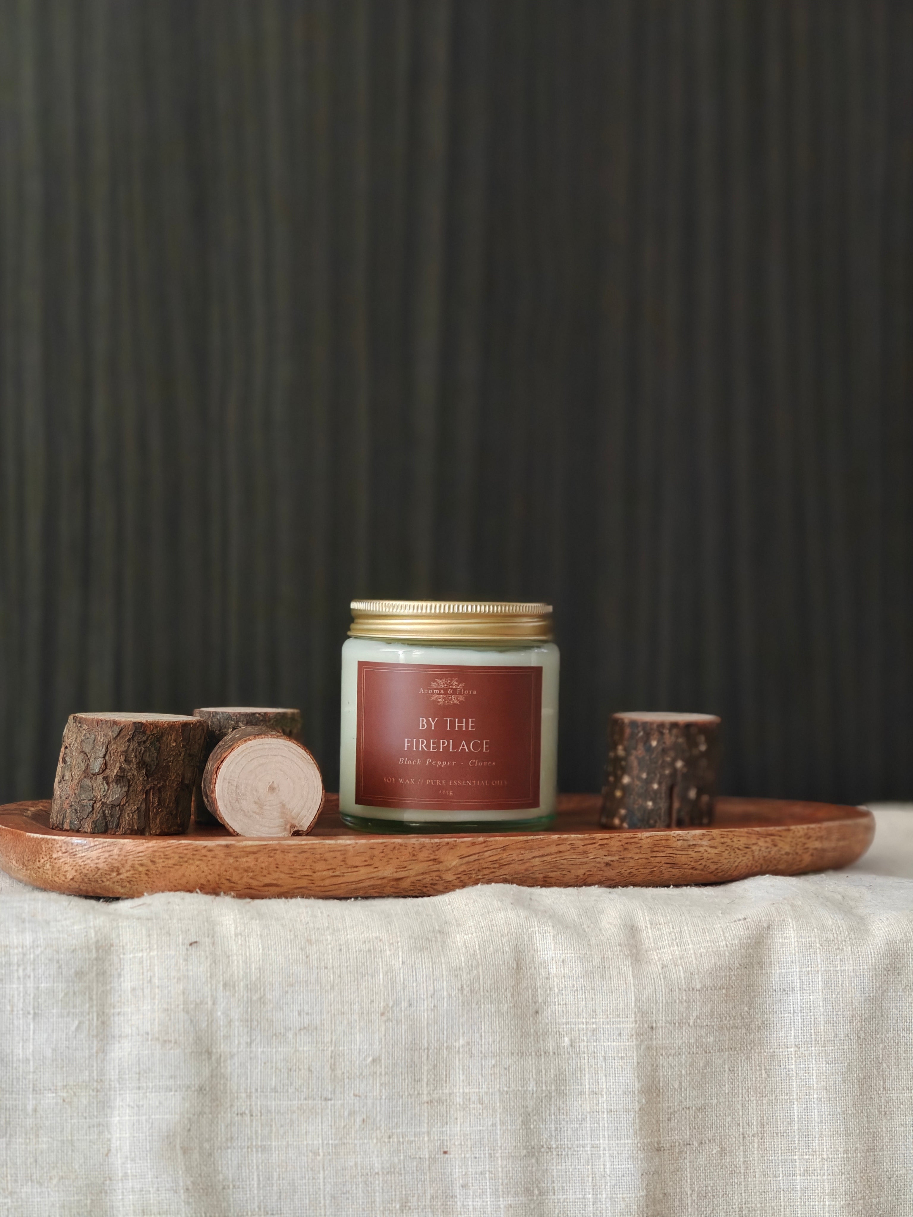 By the Fireplace - Candle