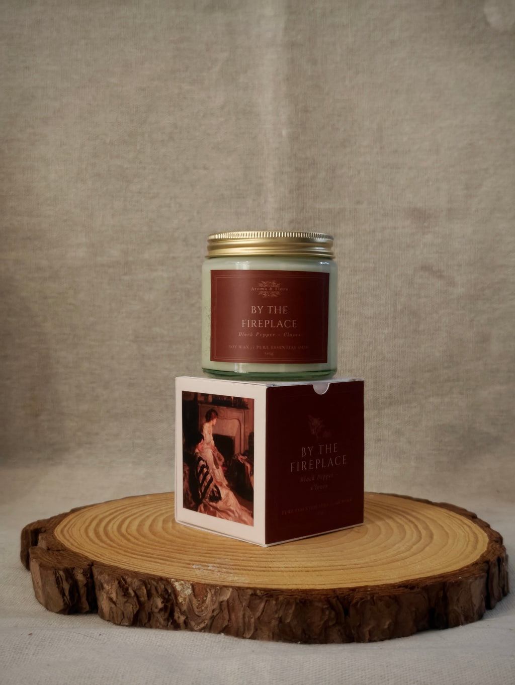 By the Fireplace - Candle