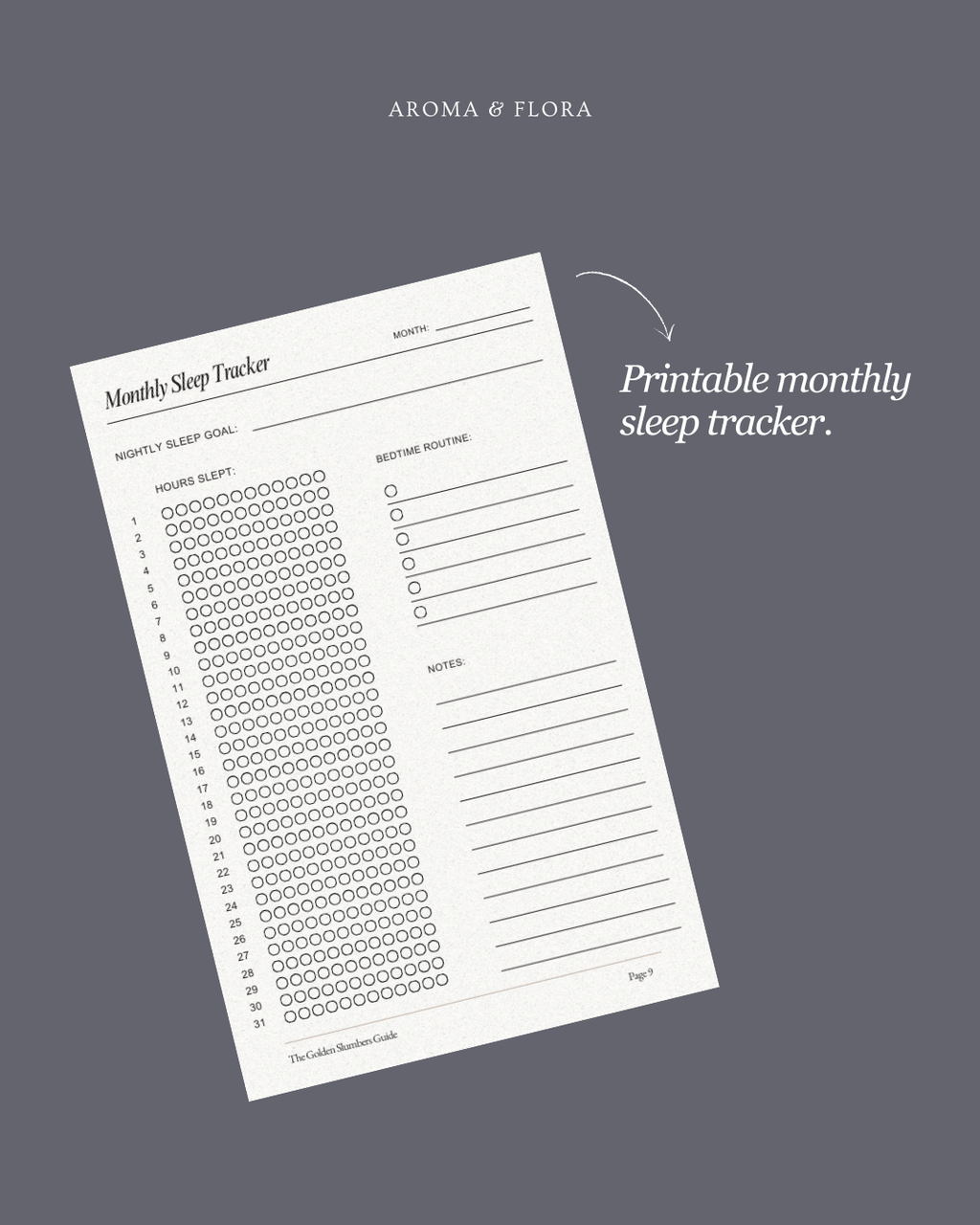 The Golden Slumbers Guide - Aromatherapy & Sleep