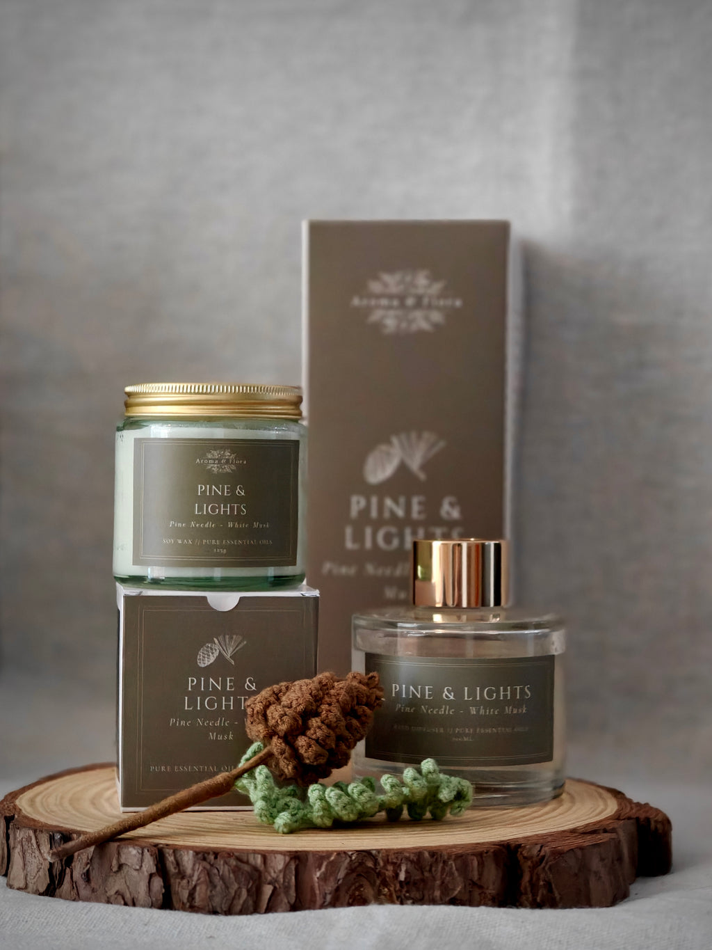 Pine & Lights - Candle & Diffuser Set