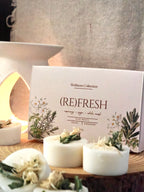 Refresh aromatherapy wax melts with rosemary and sage essential oils