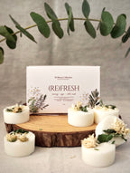 Rosemary and sage scented wax melts for focus and mental clarity